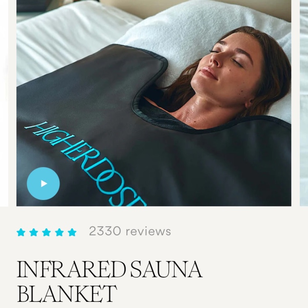 Higherdose infrared sauna blanket